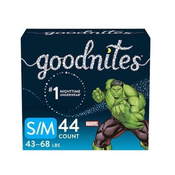 Goodnites Marvel Bedtime Pull Up Diapers Size Small 38-65 pounds - Picture 1 of 6